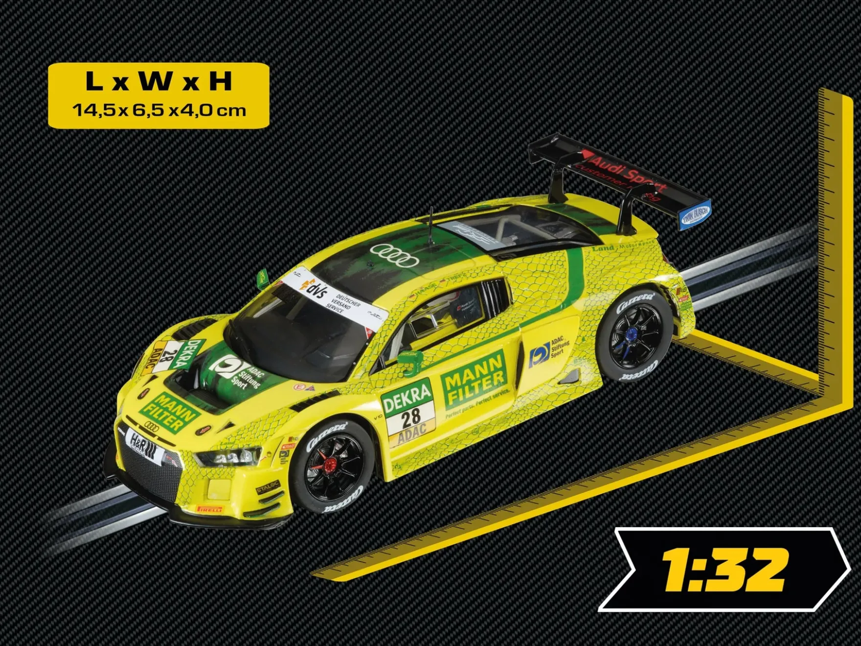 Audi R8 LMS GT3 "MANN-FILTER Land Motorsport, No.28"