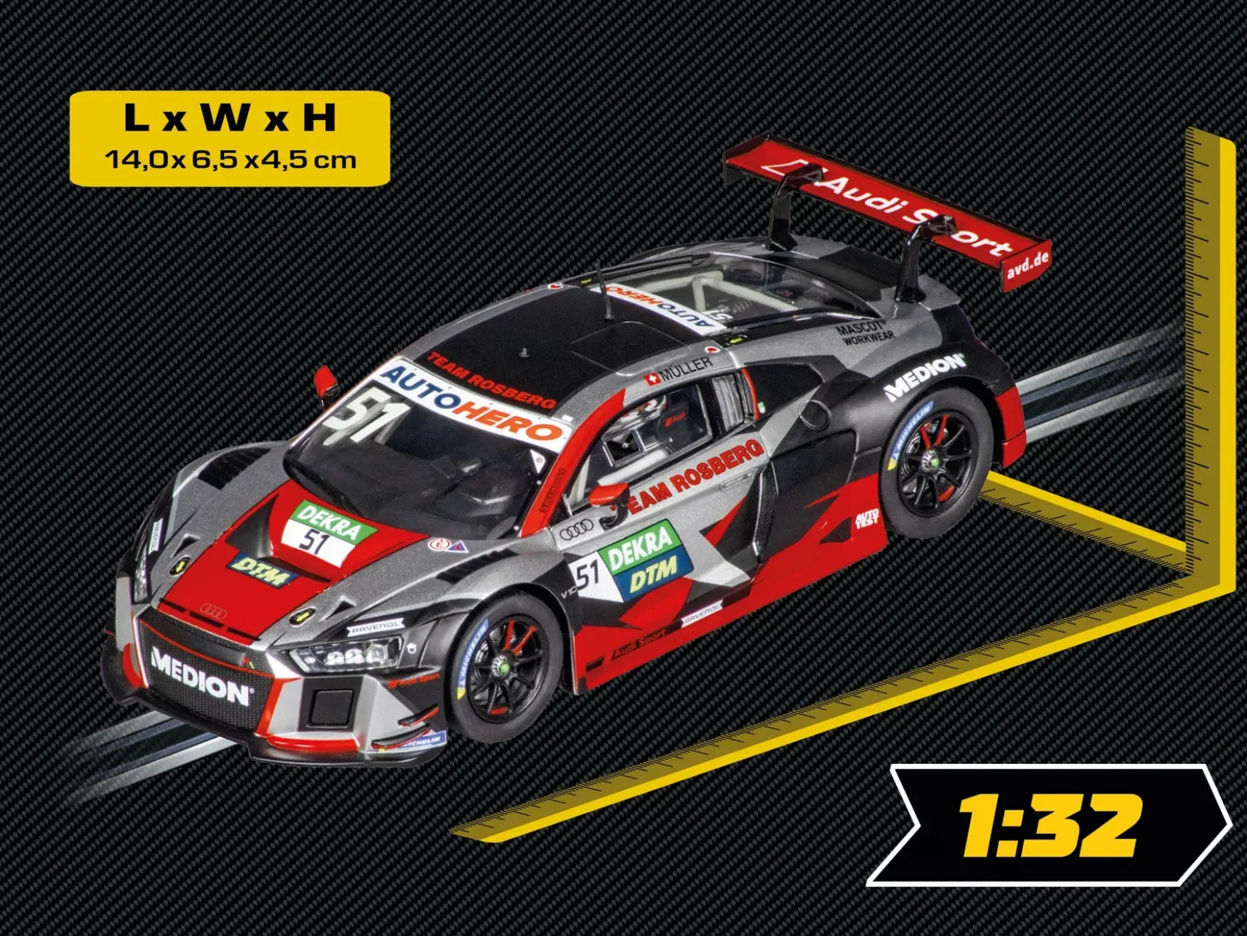 Audi R8 LMS GT3 "Team Rosberg, No.51" DTM