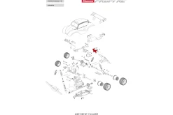 Carrera Profi RC Offroad Carbody fixure - Beetle