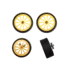 4 Complete wheels with Goldwheel rims for Golden Arrow (162045)