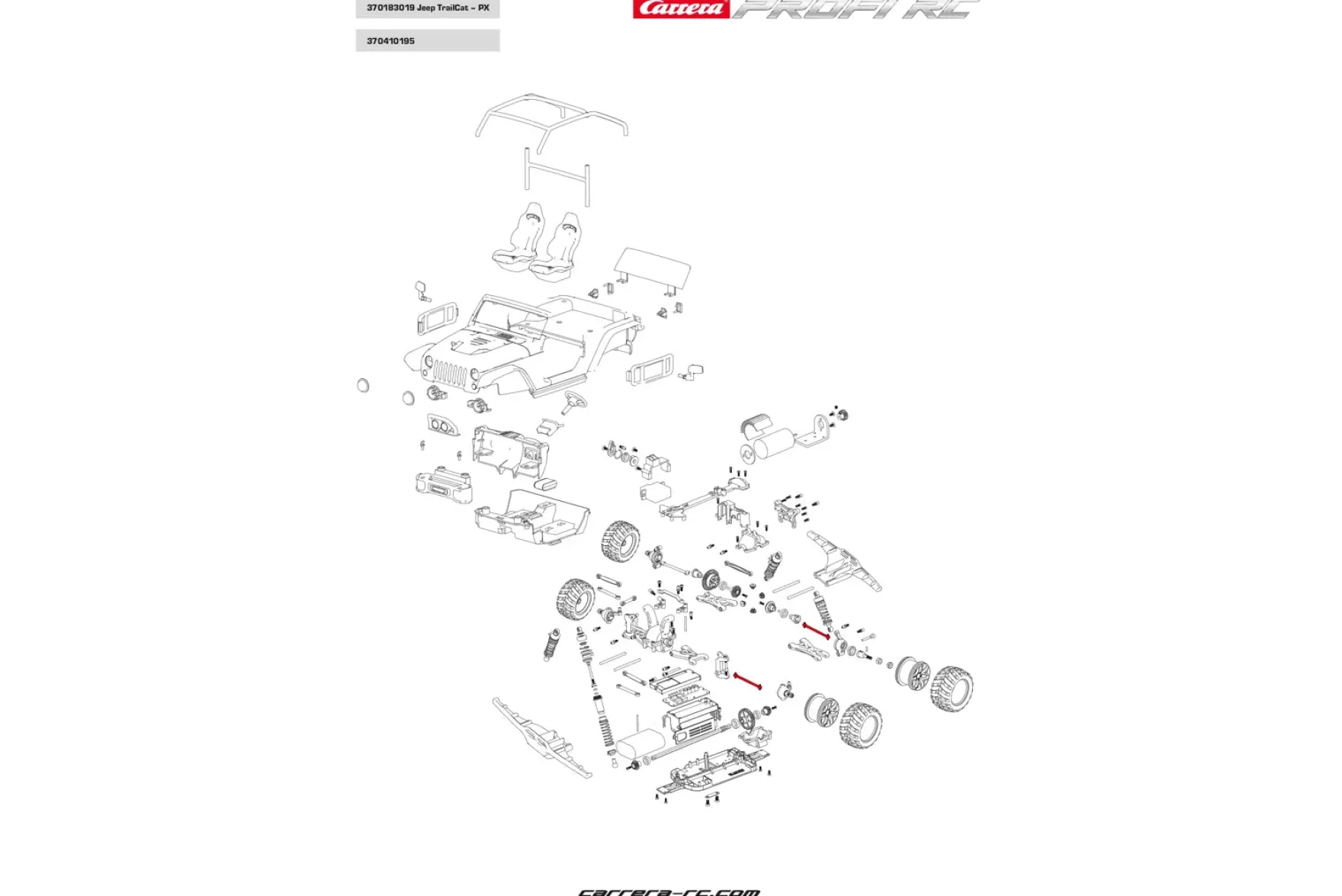 Drivetrains front/rear - Profi RC
