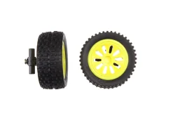 2 front wheels (tyres+wheel rims) + Wheel suspension for Neo Jumper II (201053)