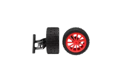 2 front wheels with rims + Wheel suspension for Turbo Fire (160108), Turbo Fire 2 (370160116)