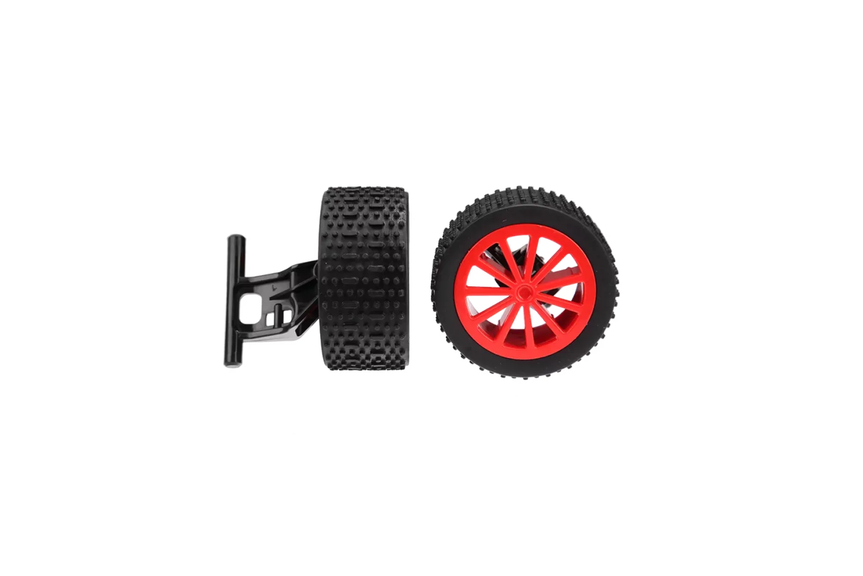 2 front wheels with rims + Wheel suspension for Turbo Fire (160108), Turbo Fire 2 (370160116)