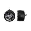 2 front wheels with rims & Wheel suspension front for 160002, 160003, 160005