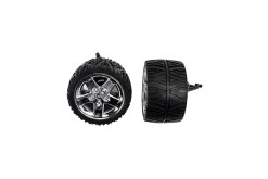2 front wheels with rims & Wheel suspension front for 160002, 160003, 160005