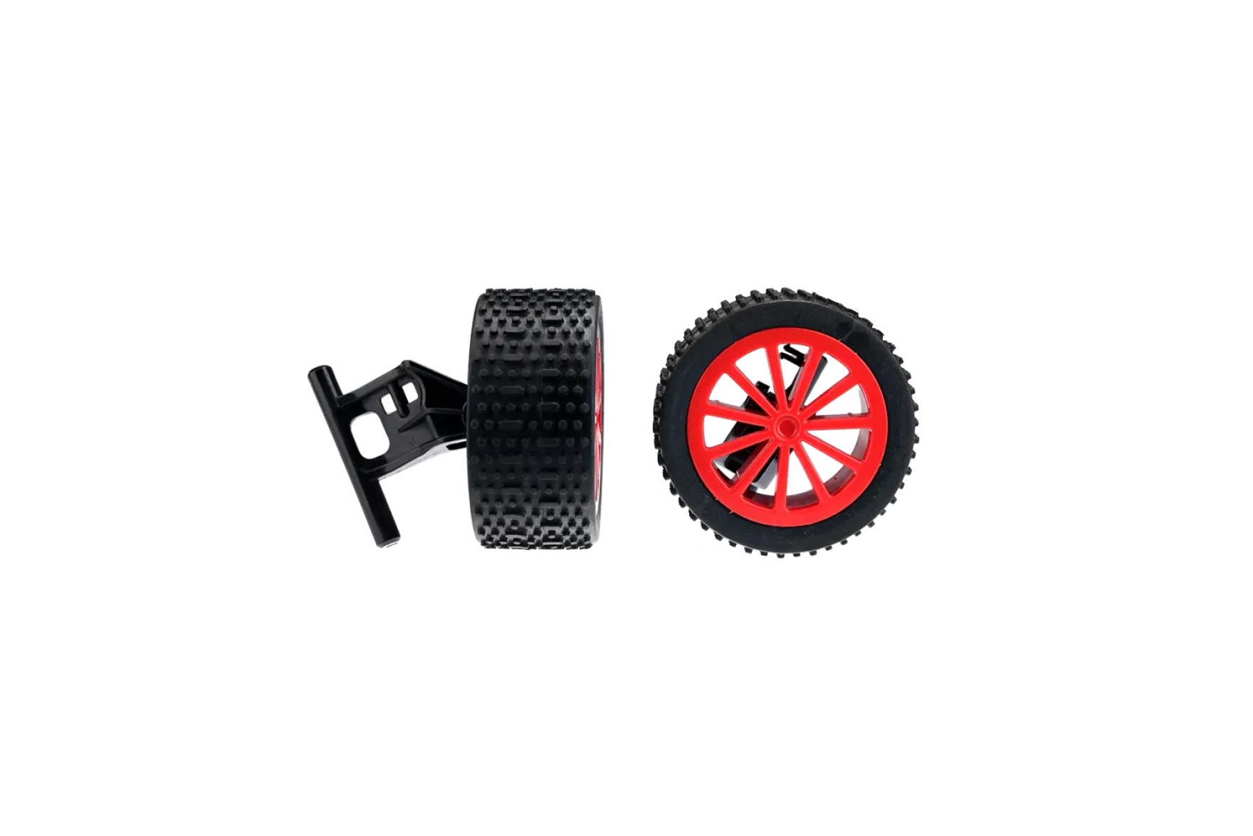 2 front wheels with rims + Wheel suspension for Fire Wheeler (160110), Fire Wheeler 2 (370160118)