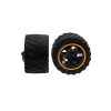 2 front wheels with steering knuckle