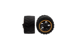 2 front wheels with steering knuckle