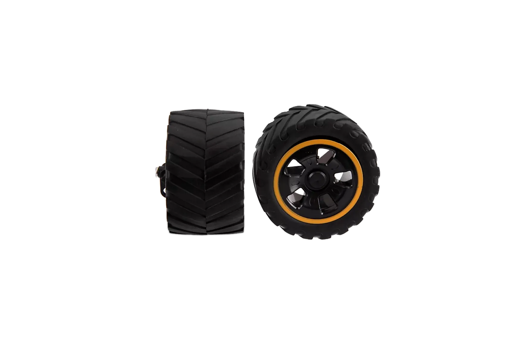 2 front wheels with steering knuckle