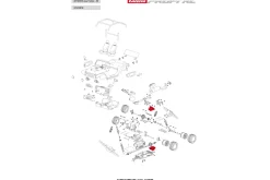 Gearbox upper/below (rear) - Profi RC