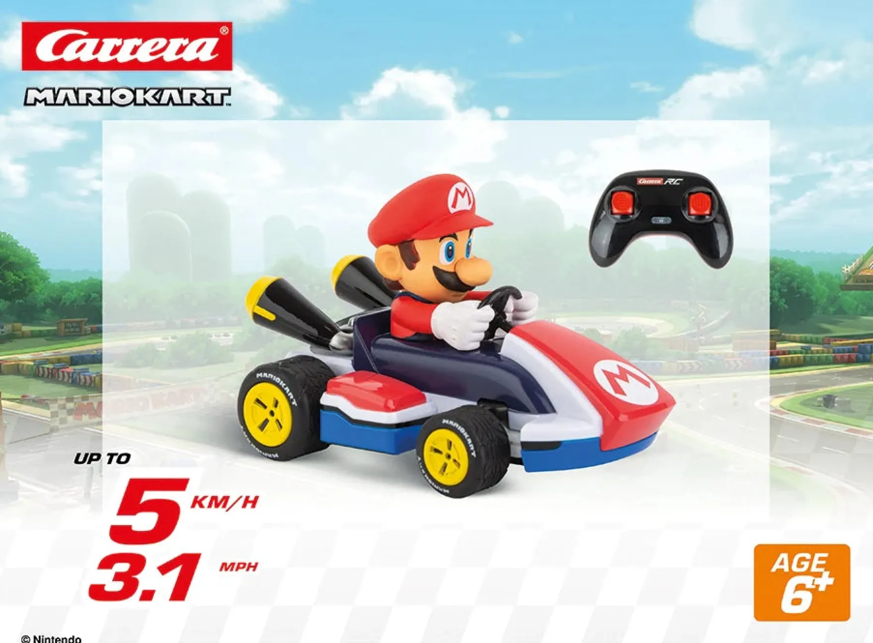 2,4GHz Mario Kart™ Race Kart 1:32, Mario