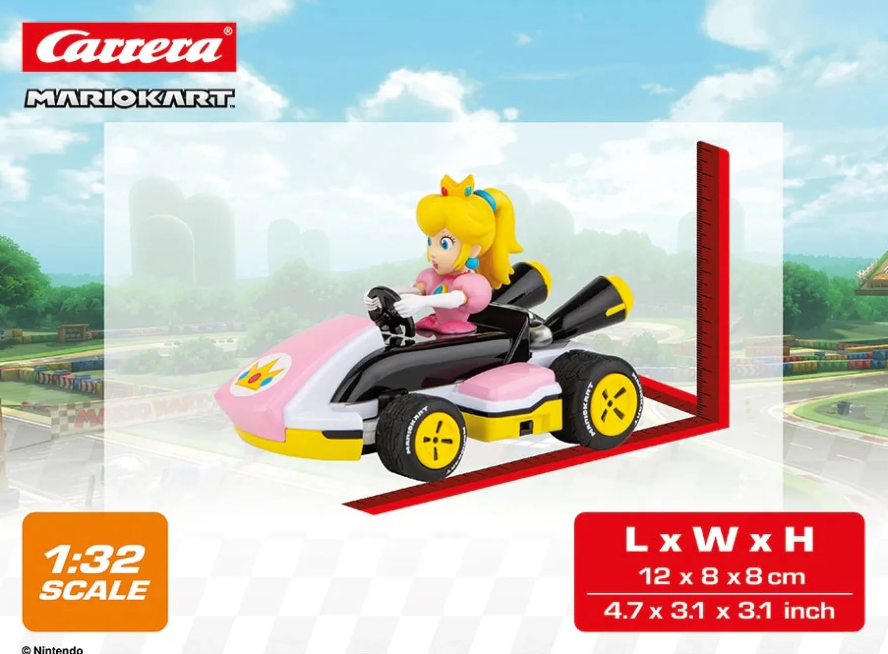 2,4GHz Mario Kart™ Race Kart 1:32, Peach