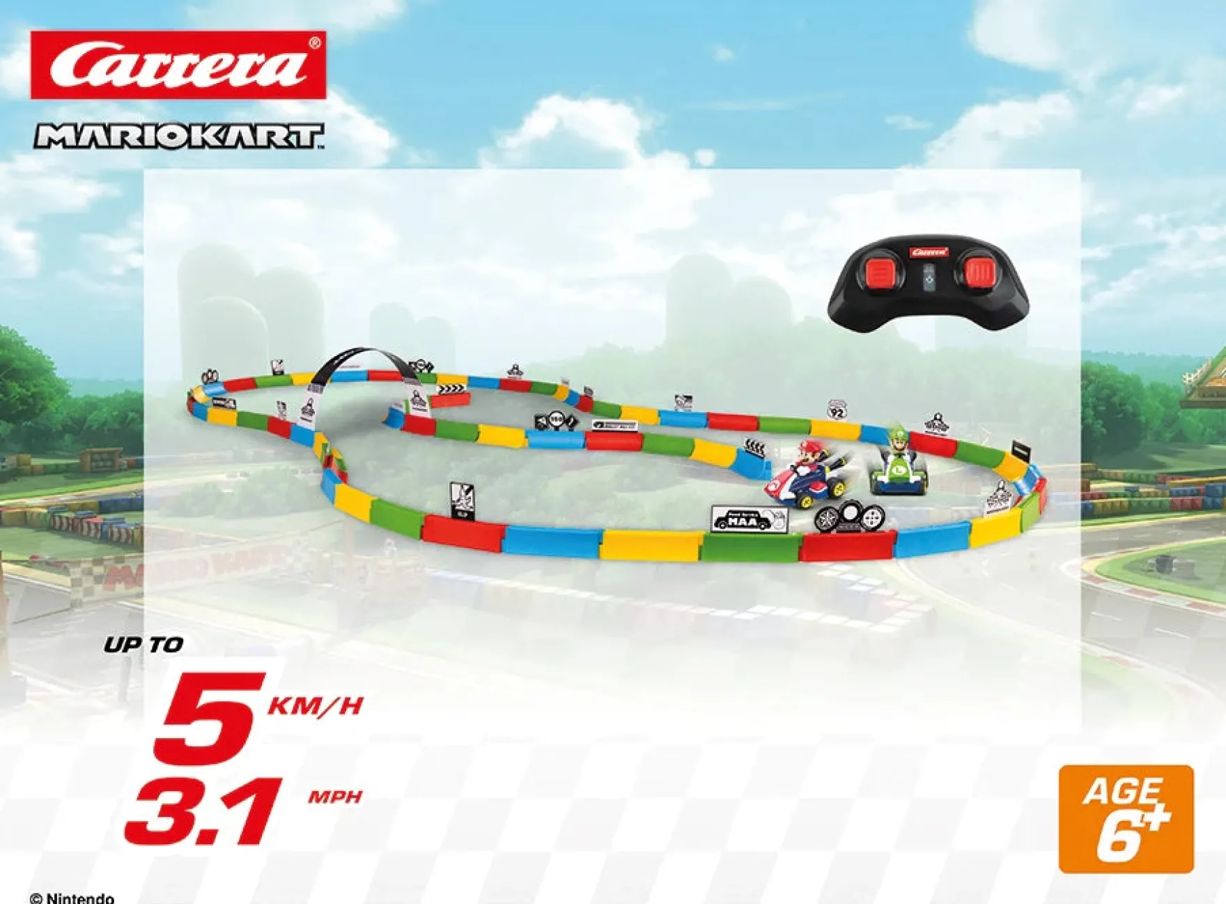 2,4GHz Mario Kart™ Tabletop Racing Set - Mario & Luigi