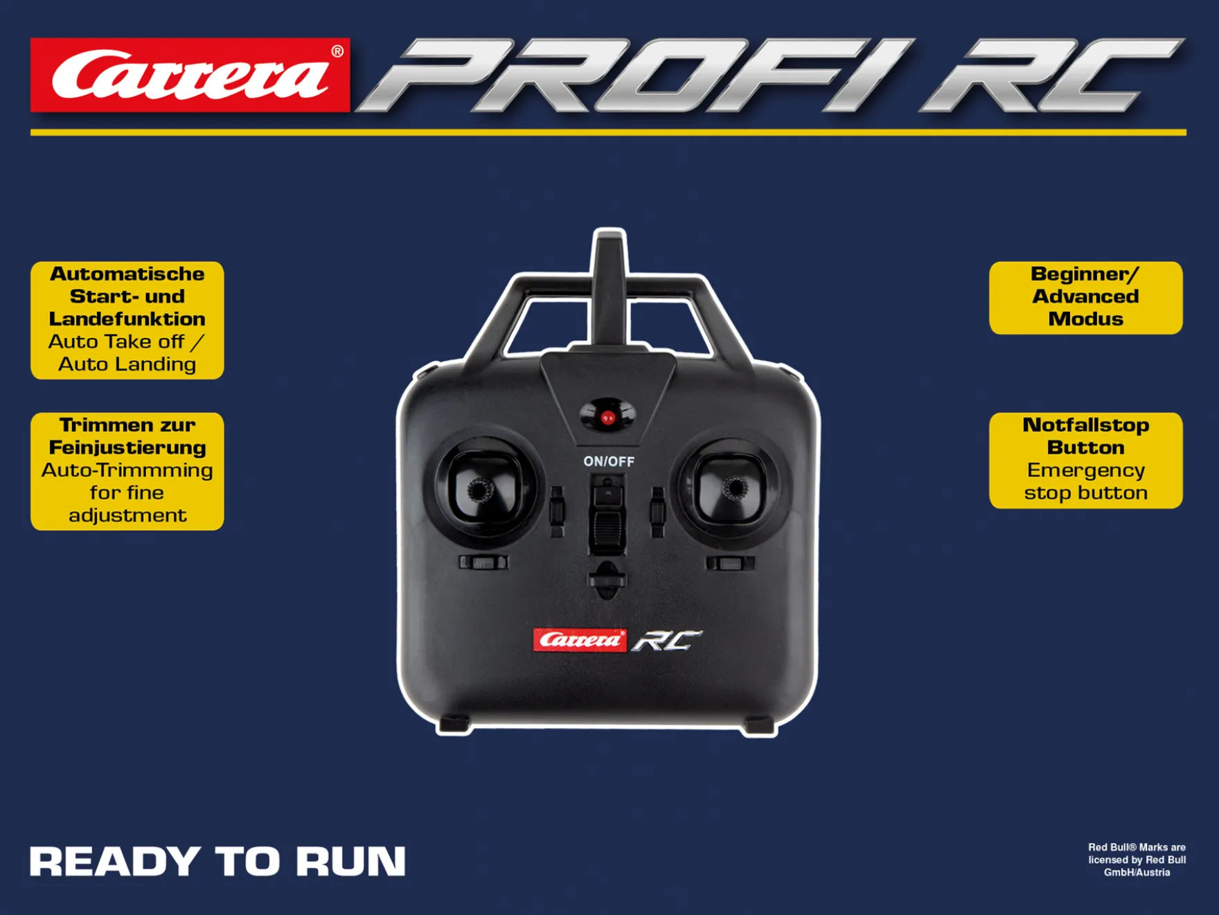 2,4GHz Red Bull BO 105 C - Carrera Profi RC