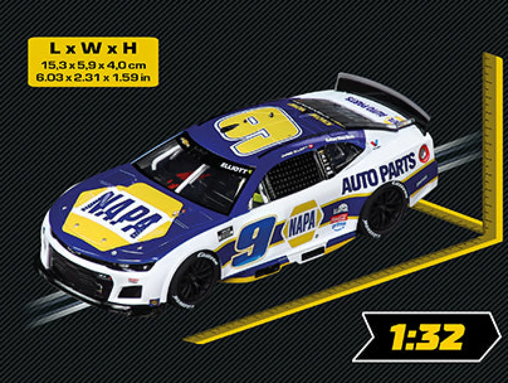 NASCAR Camaro NextGen ZL1 "Hendrick Motorsports, Chase Elliott, No.9" Season 2026