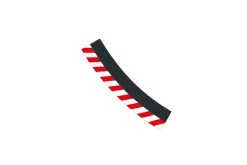 Outside Shoulder for curve 3/30° (6), end piece (2)