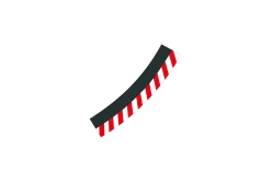 Outside Shoulder for high banked curve 3/30° (6), end piece (2)