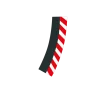 Outside Shoulder for high banked curve 2/30° (6), end piece (2)