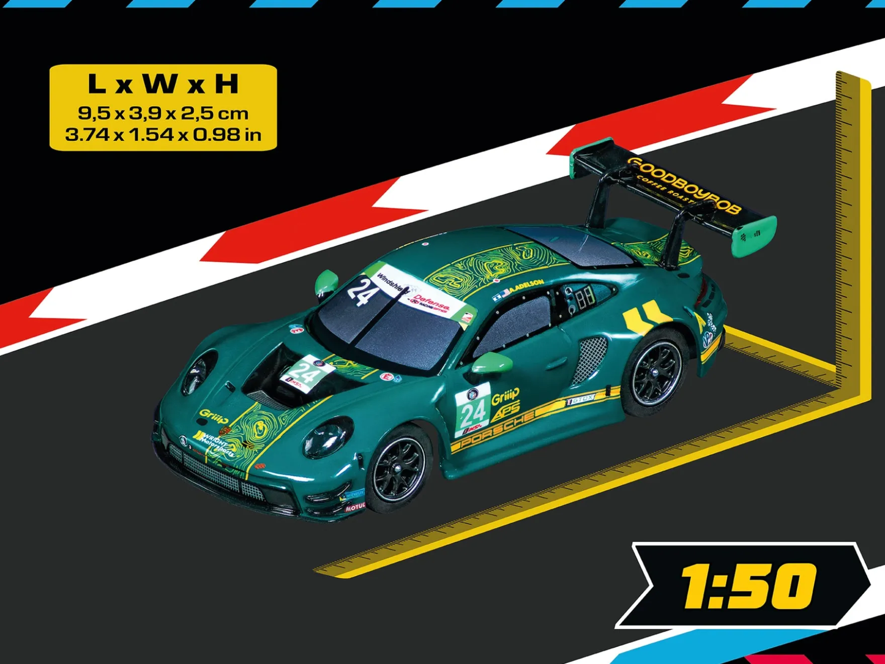 Porsche 911 GT3 R "Wright Motorsports, No.24"