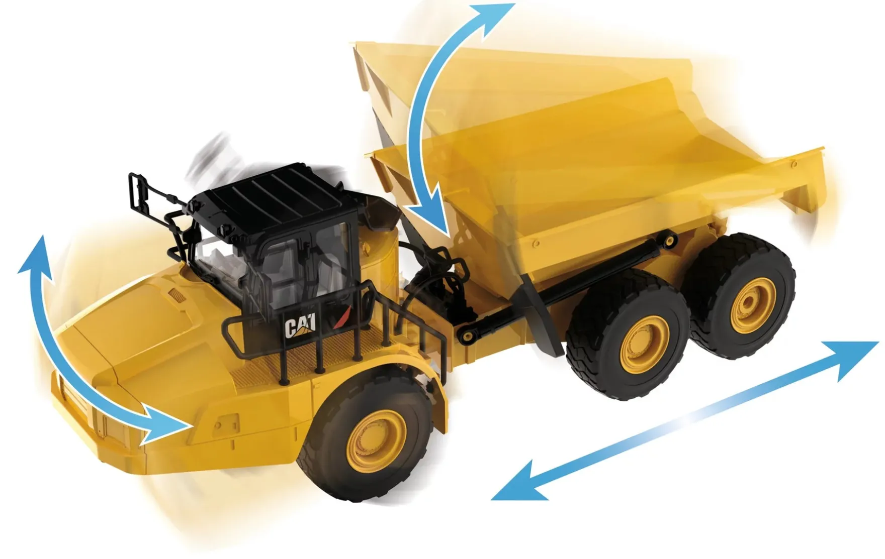 1:24 RC Cat® 745 Articulated Truck