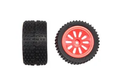 2 rear tyres with wheel rims for Neon Racer II (201052), Neon Racer II (201052)