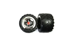 2 rear tyres with wheel rims for X-Treme (140006)