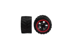 2 rear tyres with wheel rims for Short Breaker (180107)