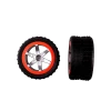 2 rear tyres with wheel rims for Agent Black Pursuit (162077)