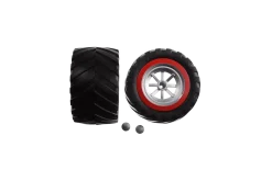 2 rear tyres with wheel rims for Red Scorpion (142018)
