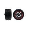 2 rear tyres with wheel rims for Red Challenger (162056)