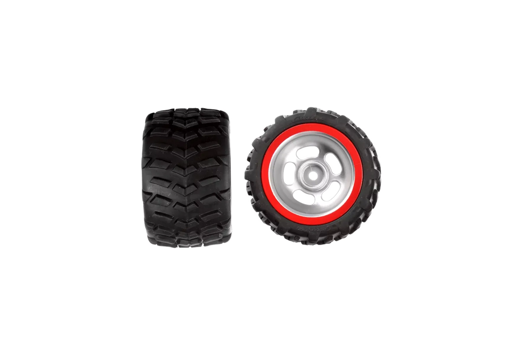2 rear tyres with wheel rims for Flame Jumper (121006)