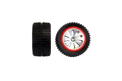 2 rear tyres with wheel rims for Ghost Challenge (200101)