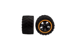 2 rear wheels incl. 2 screws