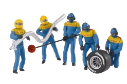 Set of figures, mechanics, blue