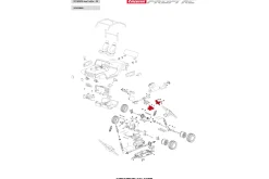 Shock mount front or rear/ Gearbox/ screws - Profi RC