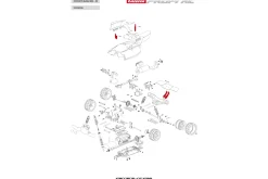 Vehicle body mount for Red Bull NX2 (183008)
