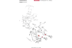 Wheel mounts / C-Support / Steering lever - Profi RC